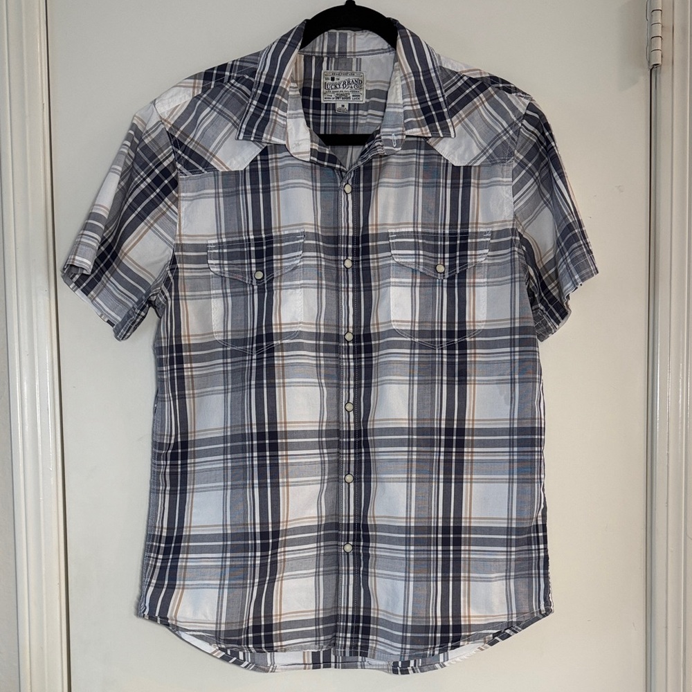 Lucky Brand Men’s Plaid Button Down Shirt